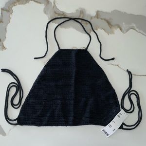 UO Deon Cropped Halter Top